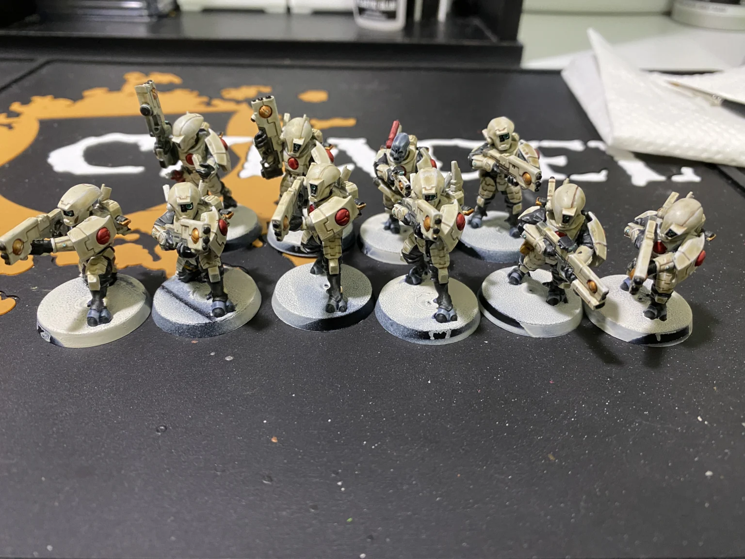 T'au】ファイアウォリアーズをペイント：マキヲGのミニチュアペイント